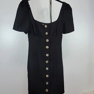 PRINCESS POLLY Short Sleeve Button Front Dress NWOT size 0
